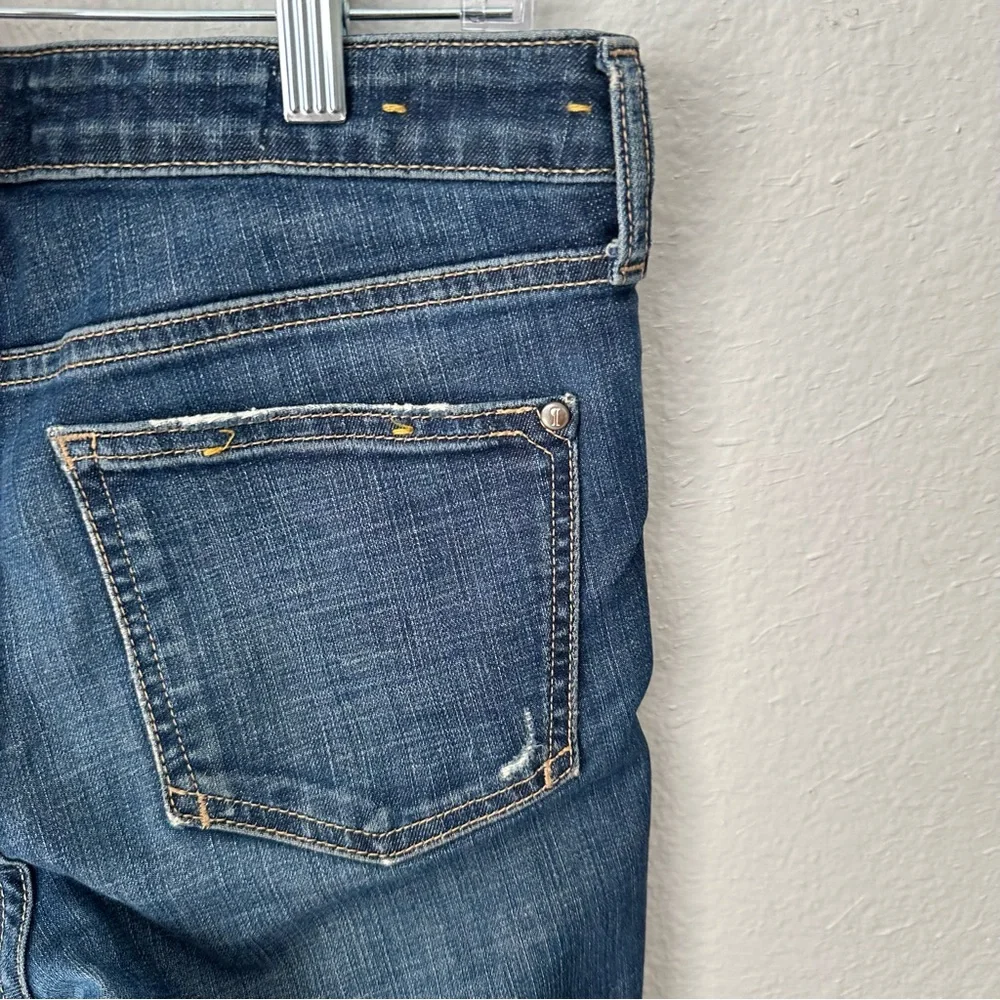 Pilcro and the Letterpress Womens straight dark wash distressed FV/‎ EDIT Jeans